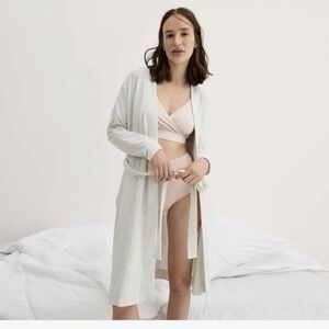 hatch Collection maternity Robe Size 0- Oat Melange